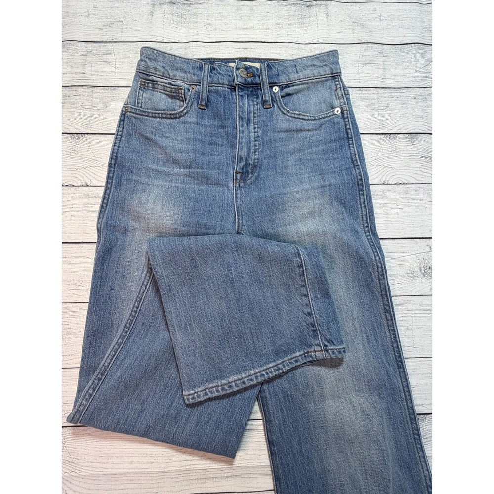 Madewell 11'' High rise flare jeans size 6 Cotton blend Boho Casual Preppy Chic